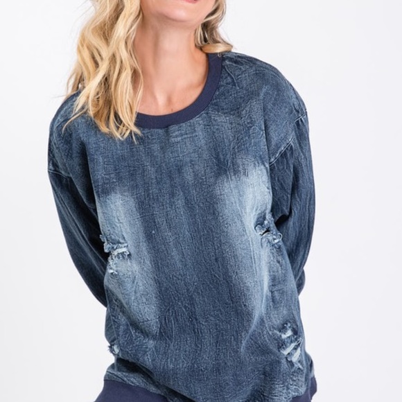 Denim sweater - Picture 2 of 5